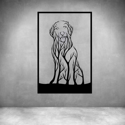 Golden Retriever Tree Art - Design11