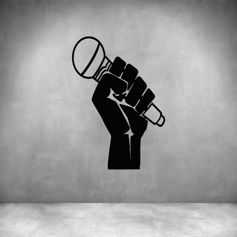 Hand Holding Microphone – Design11