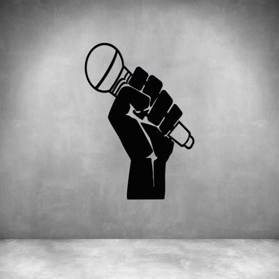 Hand Holding Microphone - Design11