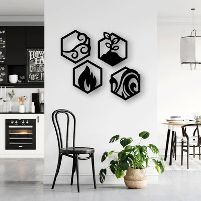 4 PIECE FOUR ELEMENTS