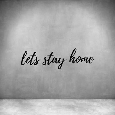 Let's stay home