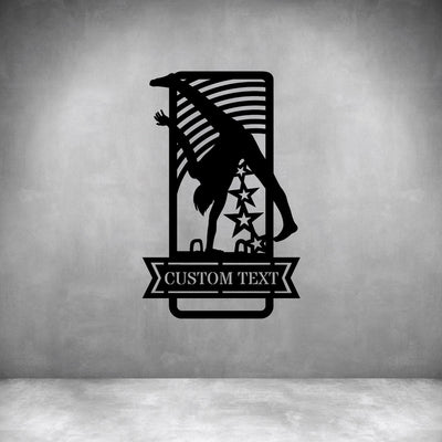 Male Gymnastics 2 with Custom Text - Design11