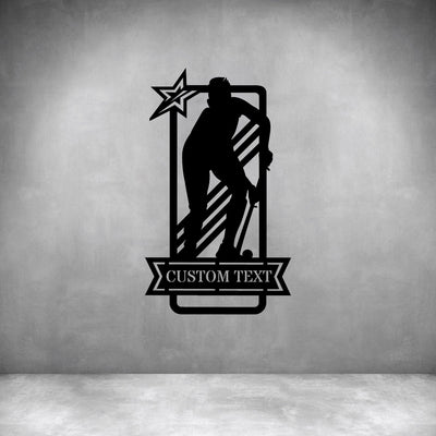 Male Hockey with Custom Text - Design11