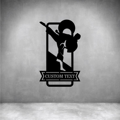 Male Karate with Custom Text - Design11