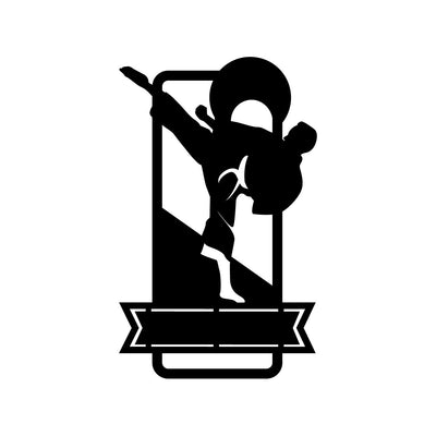 Male Karate with Custom Text - Design11