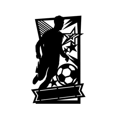Male Soccer with Custom Text - Design11