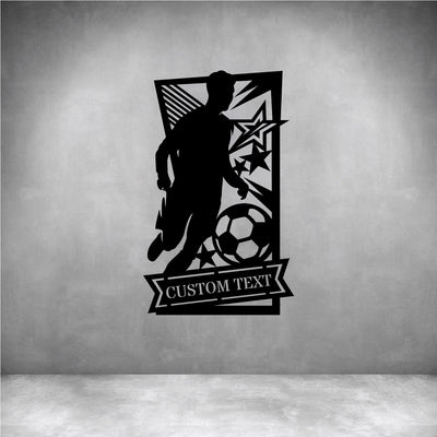 Male Soccer with Custom Text - Design11