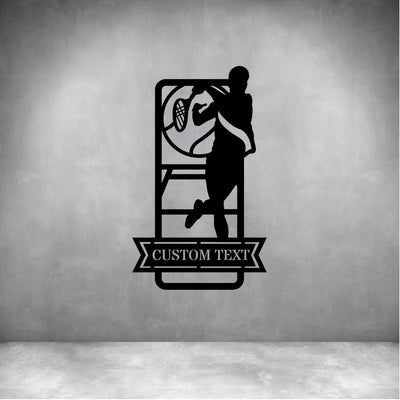 Male Tennis with Custom Text - Design11