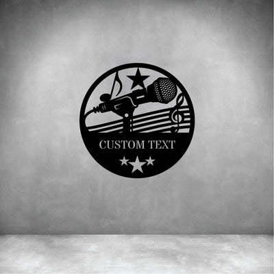 Mic with Custom Text - Design11