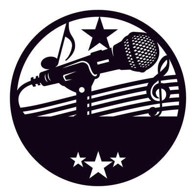 Mic with Custom Text - Design11