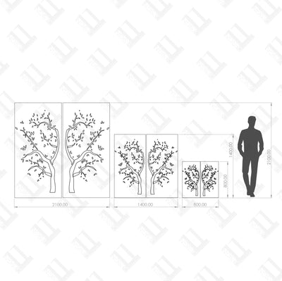 Mirror Tree Wall Art - Design11