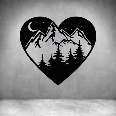 Mountain with Forest in Heart - Design11
