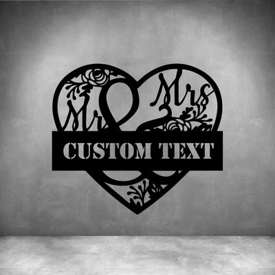 MR AND MRS WITH CUSTOM TEXT - Design11