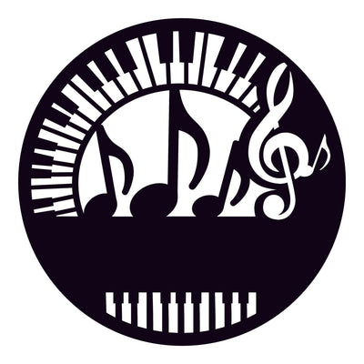 Music Notes with Custom Text - Design11