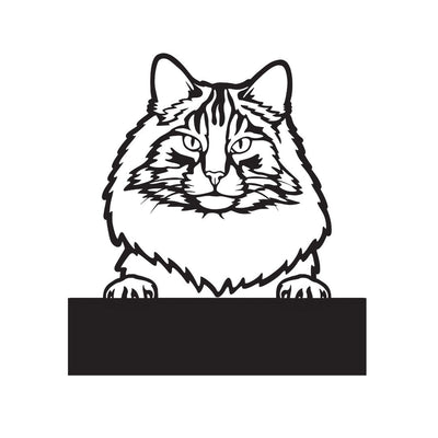 Norwegian Forest Cat with Custom Text - Design11
