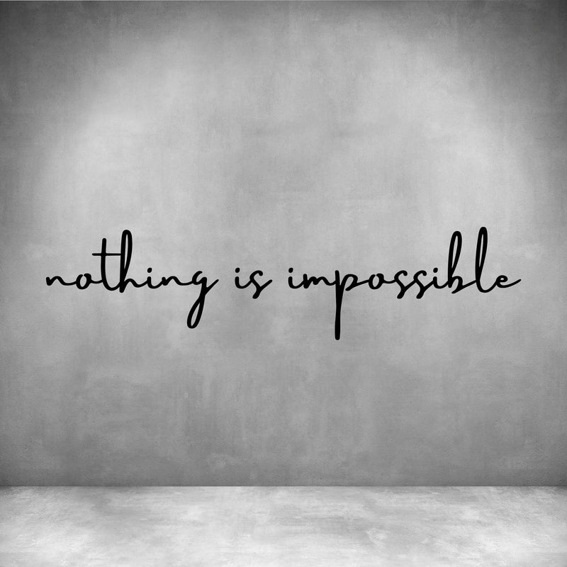 Nothing is impossible