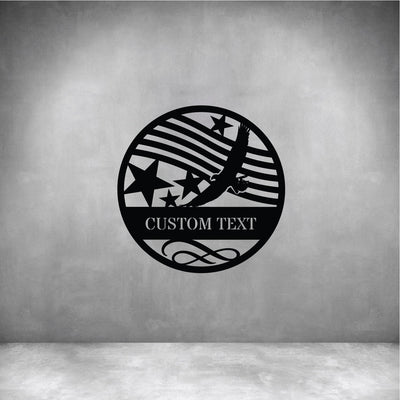 Outdoor Circle Frame 4 with Custom Text - Design11
