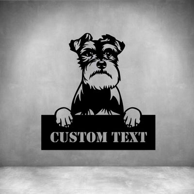 Schnauzer with Custom Text - Design11
