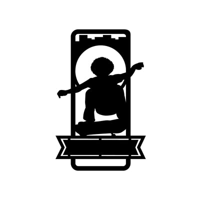 Skateboarding 1 with Custom Text - Design11