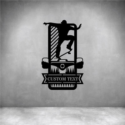 Skateboarding 2 with Custom Text - Design11