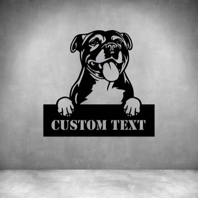 Staffordshire Bull Terrier with Custom Text - Design11