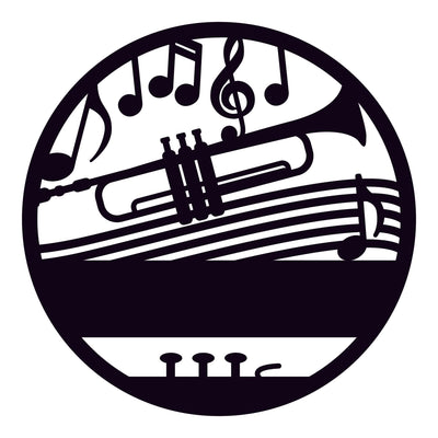 Trumpet 2 with Custom Text - Design11