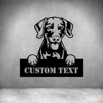 Weimaraners with Custom Text - Design11