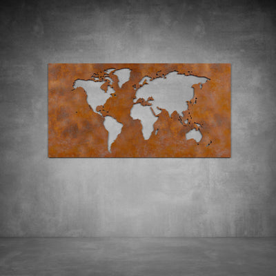 World Map Wall Art - Design11